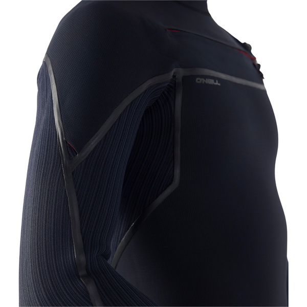 2026 O'Neill Mens Hyperfreak Fire 5/4+mm Chest Zip Wetsuit 5677 - Black